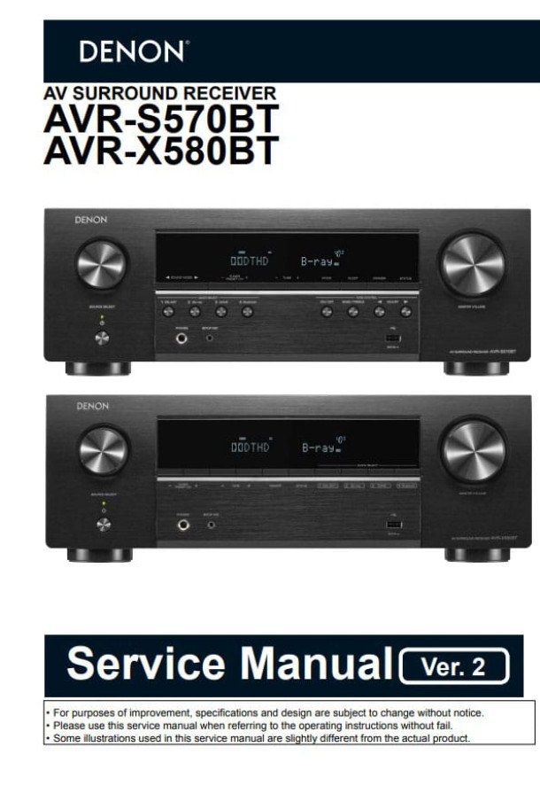 AVR-S570BT, AVR-X580BT Ver.2